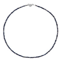 Blue Sapphire Silver Necklace