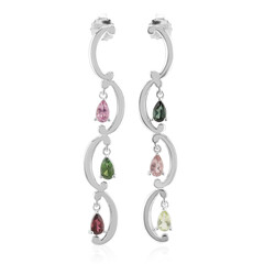 Fancy Tourmaline Silver Earrings (Remy Rotenier)