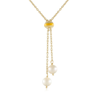 White Freshwater Pearl Silver Necklace