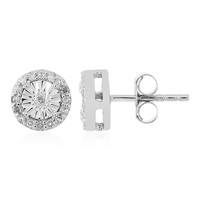 I2 (H) Diamond Silver Earrings
