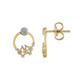 I2 (I) Diamond Silver Earrings