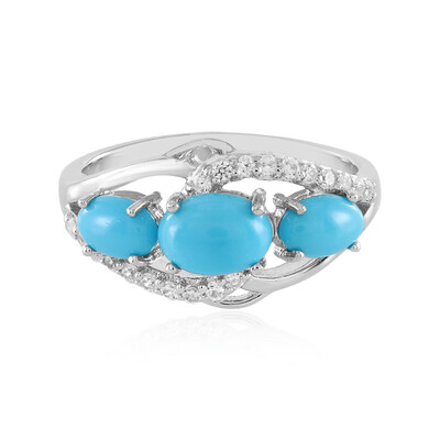 Sleeping Beauty Turquoise Silver Ring (Faszination Türkis)