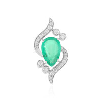14K Russian Emerald Gold Pendant (AMAYANI)