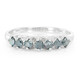 Fancy Diamond Silver Ring