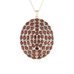 Mozambique Garnet Silver Necklace