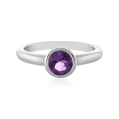 Zambian Amethyst Silver Ring