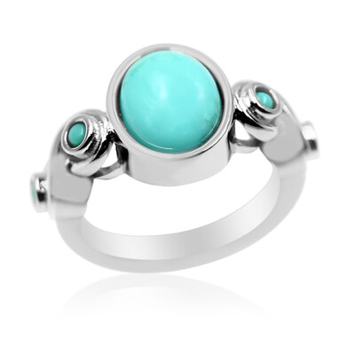 Campitos Turquoise Silver Ring (Anne Bever)