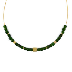 Russian Diopside Silver Necklace