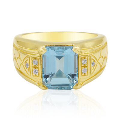 Sky Blue Topaz Silver Ring
