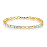Sky Blue Topaz Silver Bracelet