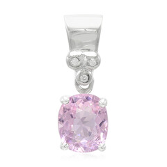 Pink Cuprian Tourmaline Silver Pendant