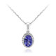 14K AAA Tanzanite Gold Necklace (CIRARI)