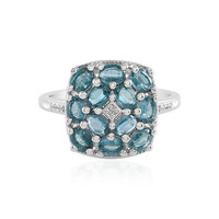 Teal Kyanite Silver Ring