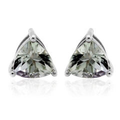 Unheated Tanzanite Silver Earrings