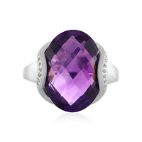 Zambian Amethyst Silver Ring