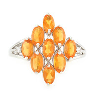 Buriti Fire Opal Silver Ring