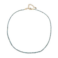 Blue Diamond Silver Necklace