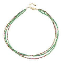 Green Aventurine Silver Necklace (Riya)