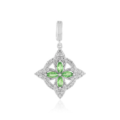 Tanzanian Tsavorite Silver Pendant