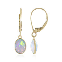 9K Welo Opal Gold Earrings