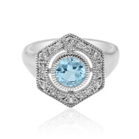 Sky Blue Topaz Silver Ring