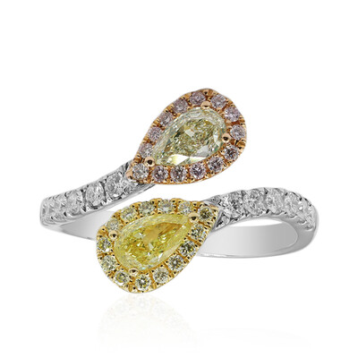 18K SI2 Fancy Diamond Gold Ring (CIRARI)