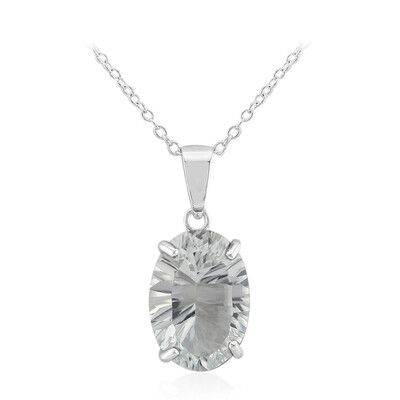 White Topaz Silver Necklace