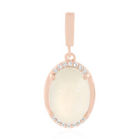 White Moonstone Silver Pendant