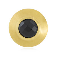 Black Spinel Silver Pendant