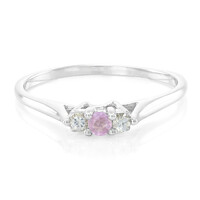 Ceylon Pink Sapphire Silver Ring