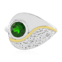 Russian Diopside Silver Ring