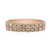 9K SI2 Champagne Diamond Gold Ring
