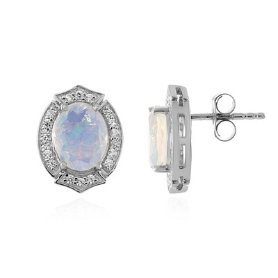 Welo Opal Silver Earrings