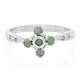 Fancy Diamond Silver Ring