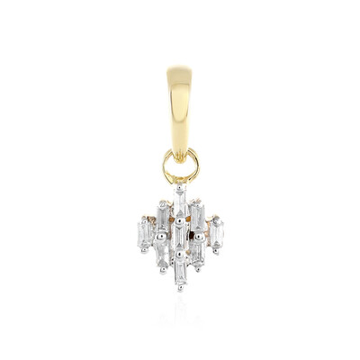 9K SI1 (H) Diamond Gold Pendant