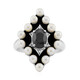 Black Spinel Silver Ring (Remy Rotenier)