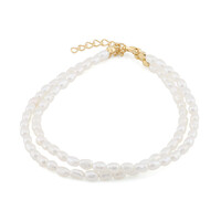 White Freshwater Pearl Silver Bracelet