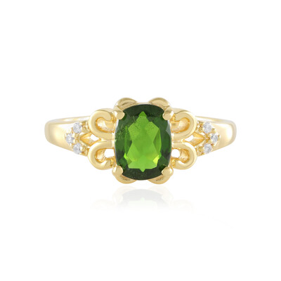 Russian Diopside Silver Ring