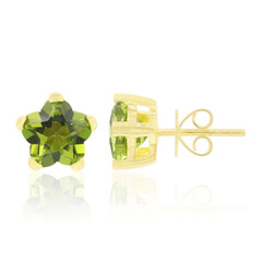 9K Peridot Gold Earrings