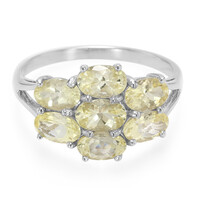 Neon Danburite Silver Ring