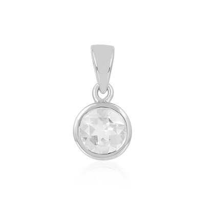 White Quartz Silver Pendant