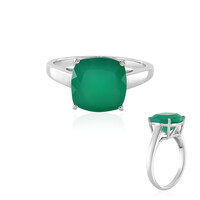 Green Onyx Silver Ring