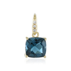 9K London Blue Topaz Gold Pendant