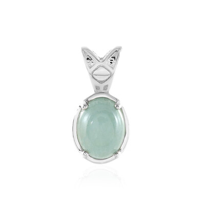 Aquamarine Silver Pendant