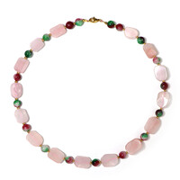 Golden Hematite Silver Necklace