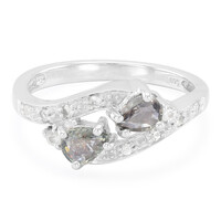 Unheated Colour Change Sapphire Silver Ring