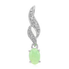 Imperial Chrysoprase Silver Pendant