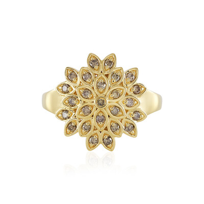 I2 Brown Diamond Silver Ring