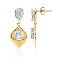 Sky Blue Topaz Silver Earrings