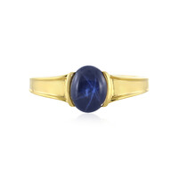 Blue Star Sapphire Silver Ring